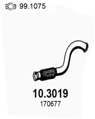 Tuyau d'échappement ASSO 10.3019