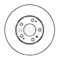 Disque de frein BORG & BECK BBD5855S