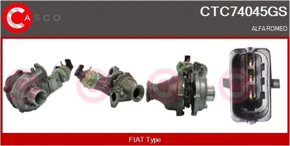Turbocompresseur, suralimentation CASCO CTC74045GS