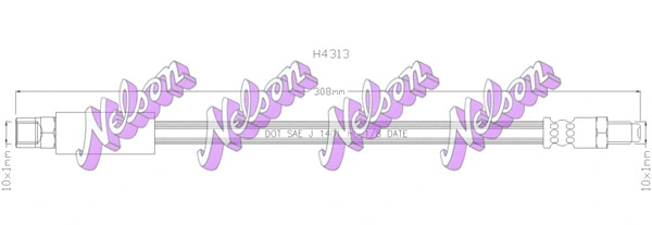 Flexible de frein KAWE H4313