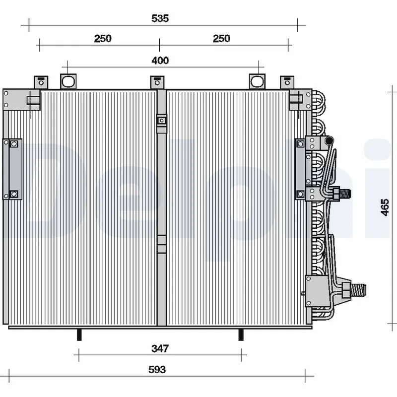 Condenseur, climatisation DELPHI TSP0225036