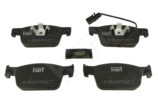 Kit de plaquettes de frein, frein à disque HART 253 772