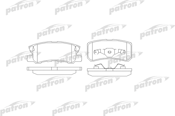 Kit de plaquettes de frein, frein à disque PATRON PBP1604