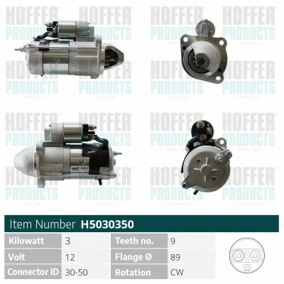 Démarreur HOFFER H5040572
