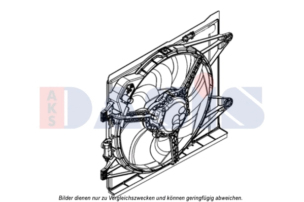 Ventilateur, refroidissement du moteur AKS DASIS 088146N