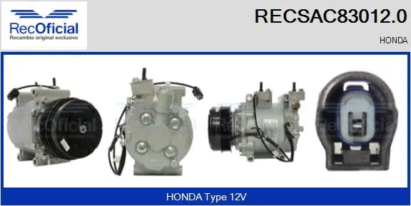 Compresseur, climatisation RECOFICIAL RECSAC83012.0