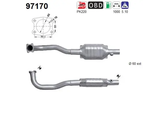 Catalyseur AS 97170