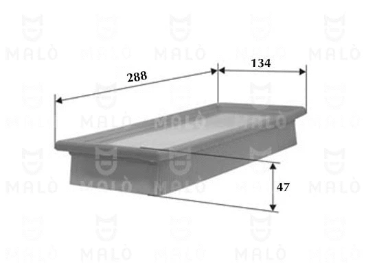 Filtre à air AKRON-MALÒ 1500453