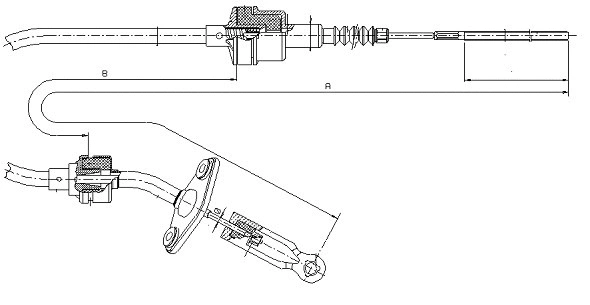 Tirette à câble, commande d'embrayage SONOVA CF01184