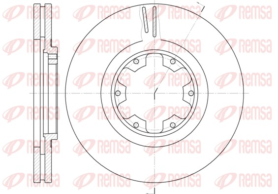 Disque de frein REMSA 6899.10