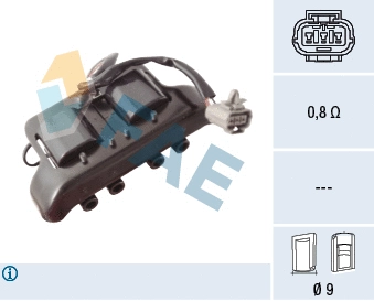 Bobine d'allumage FAE 80490