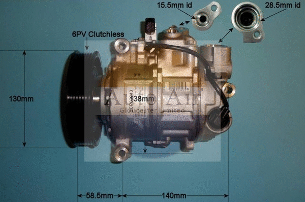 Compresseur, climatisation AUTO AIR GLOUCESTER 14-1257