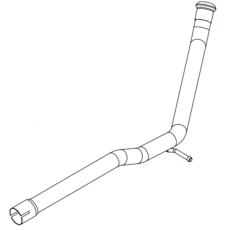 Tuyau d'échappement Vellerand 14697