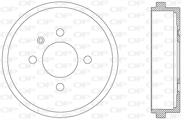 Tambour de frein OPEN PARTS BAD9047.10