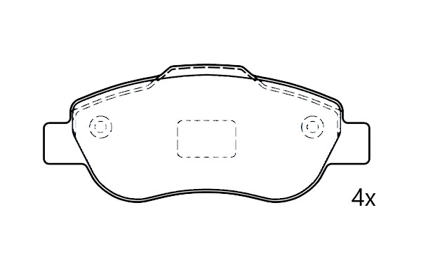 Kit de plaquettes de frein, frein à disque Omnicraft 2677777