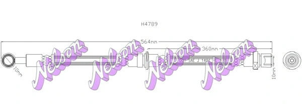 Flexible de frein BROVEX-NELSON H4789