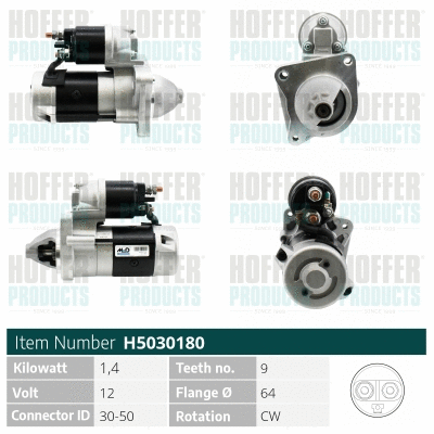 Démarreur HOFFER H5030180