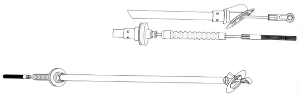 Tirette à câble, commande d'embrayage CEF FA01150