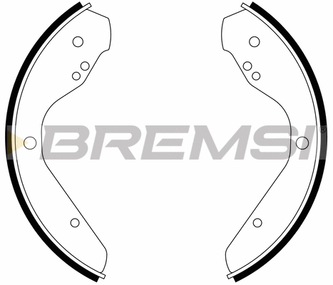 Jeu de mâchoires de frein BREMSI GF0538A
