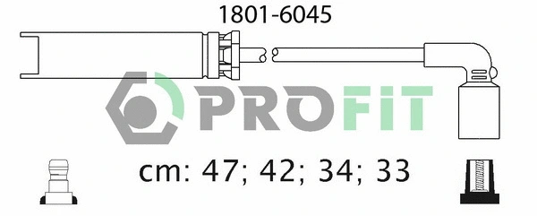 Kit de câbles d'allumage PROFIT 1801-6045