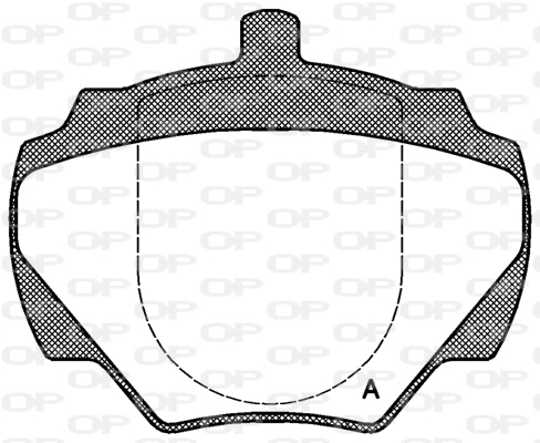 Kit de plaquettes de frein, frein à disque OPEN PARTS BPA0222.00