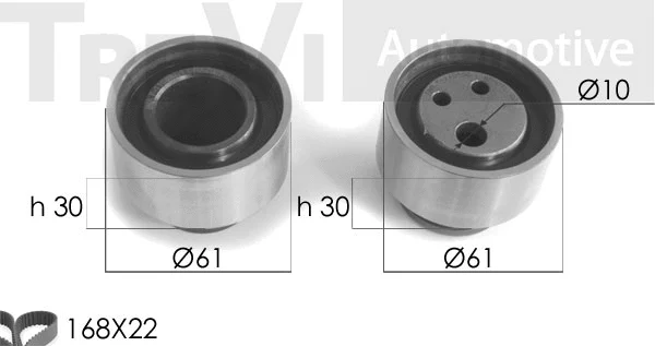 Kit de courroie crantée TREVI AUTOMOTIVE KD1062