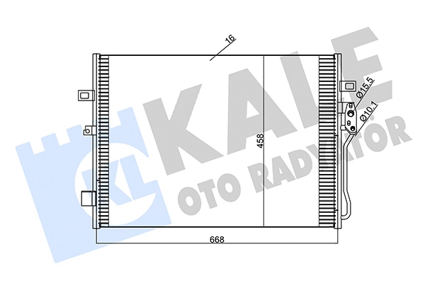 Condenseur, climatisation KALE OTO RADYATÖR 345680