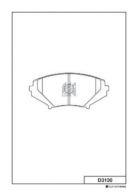 Kit de plaquettes de frein, frein à disque MK Kashiyama D3130
