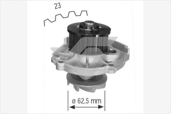 Pompe à eau, refroidissement du moteur HUTCHINSON WP0046V