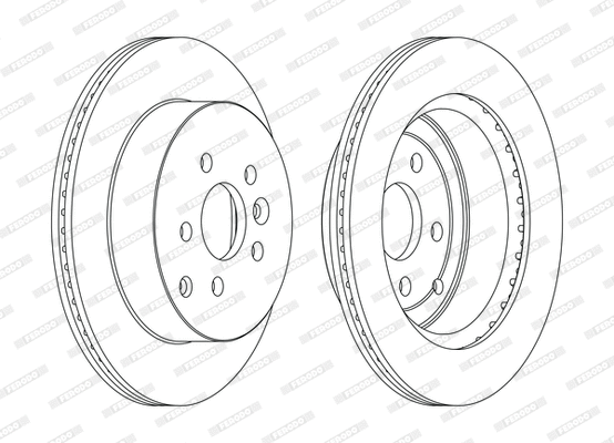 Disque de frein FERODO DDF1609C-D