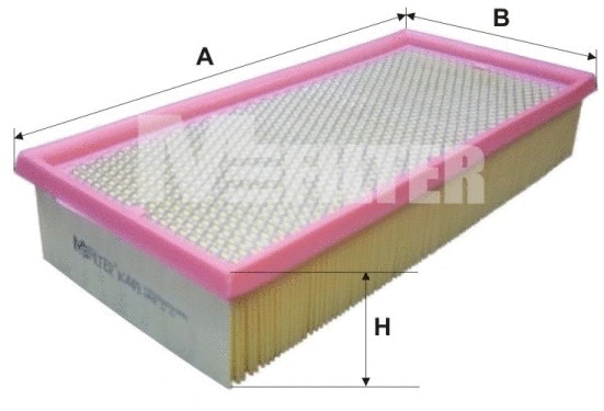Filtre à air MFILTER K 449