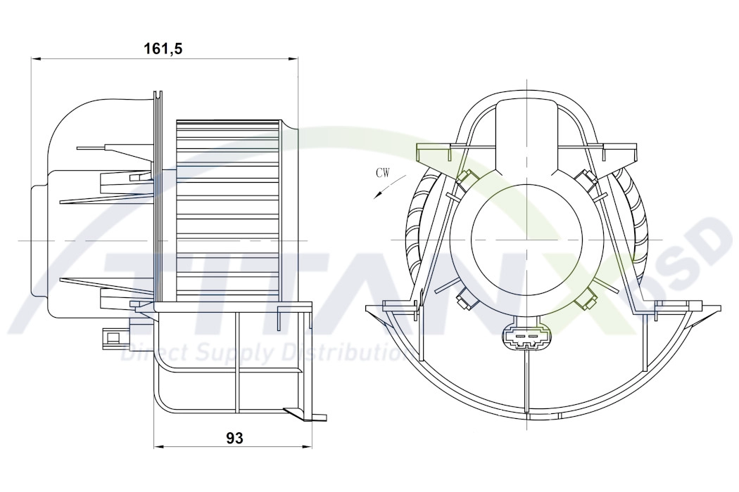Pulseur d'air habitacle TitanX BL339005