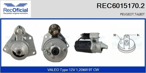 Démarreur RECOFICIAL REC6015170.2