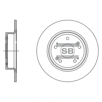 Disque de frein Hi-Q SD4111