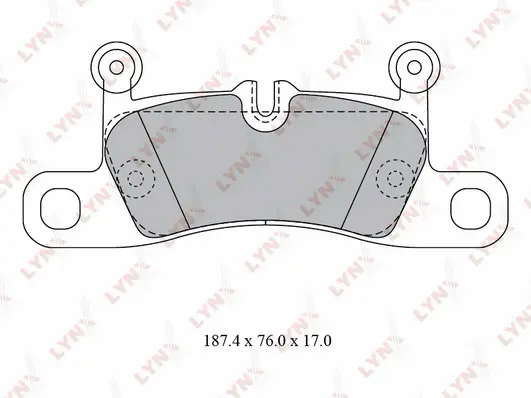 Kit de plaquettes de frein, frein à disque LYNXAUTO BD-8029