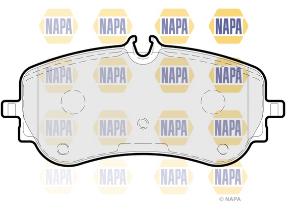 Kit de plaquettes de frein, frein à disque NAPA NBP1648