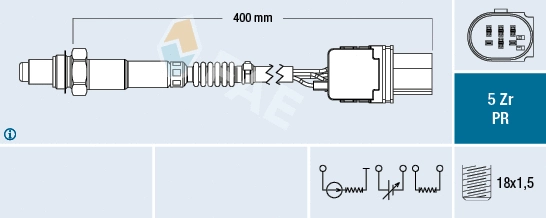 Sonde lambda FAE 75071