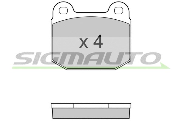 Kit de plaquettes de frein, frein à disque SIGMAUTO SPB035