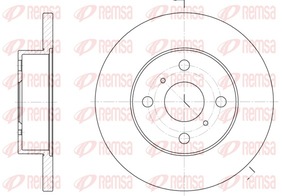 Disque de frein REMSA 6114.00