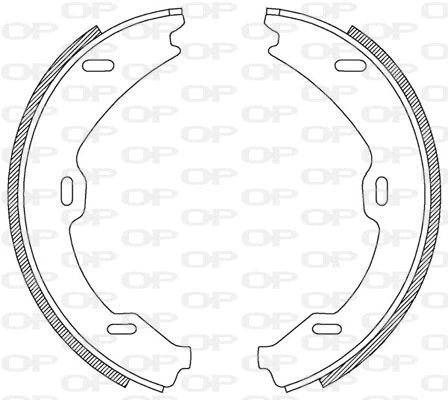 Jeu de mâchoires de frein OPEN PARTS BSA2188.00