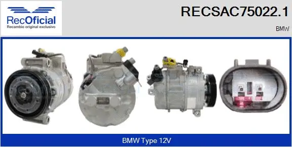 Compresseur, climatisation RECOFICIAL RECSAC75022.1