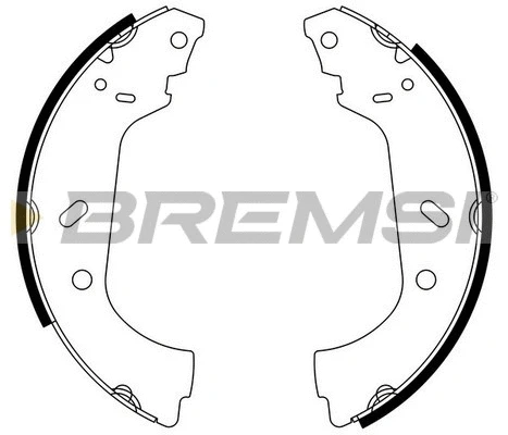 Jeu de mâchoires de frein BREMSI GF0177