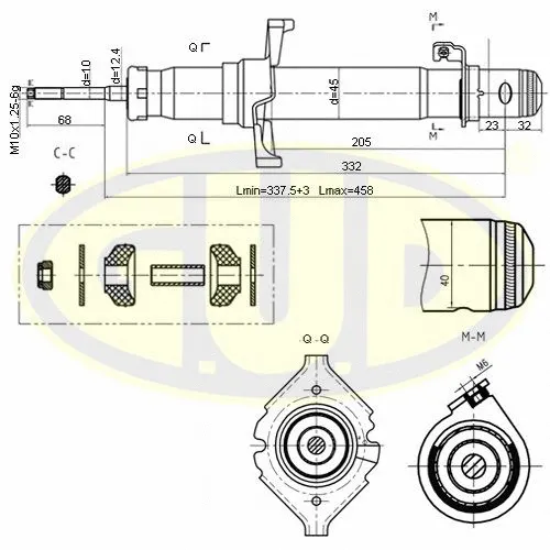 Amortisseur G.U.D. GSA340036