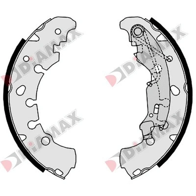 Jeu de mâchoires de frein DIAMAX N01346