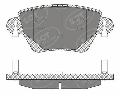 Kit de plaquettes de frein, frein à disque SCT - MANNOL SP 605 PR