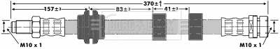 Flexible de frein BORG & BECK BBH6657