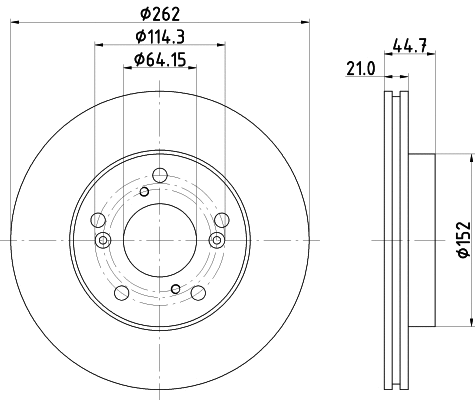 Disque de frein MINTEX MDC83088C