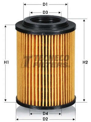 Filtre à huile TECNECO FILTERS OL011277E
