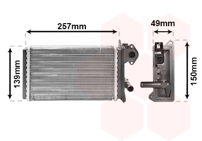 Système de chauffage VAN WEZEL 58006062