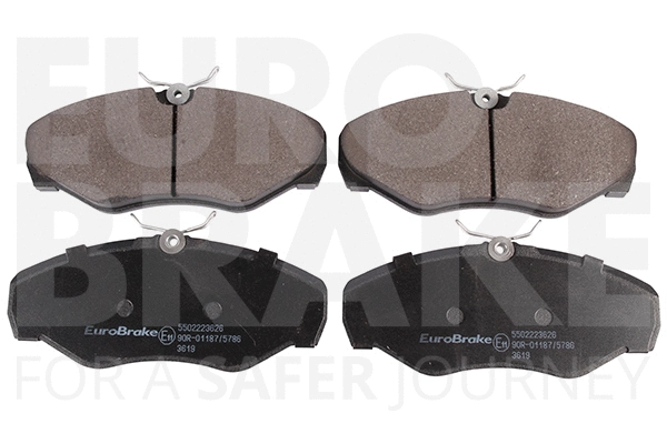 Kit de plaquettes de frein, frein à disque EUROBRAKE 5502223626